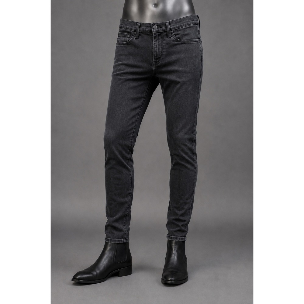 Levis 510 Skinny Fit Jeans Mens 31x32 Dark Wash Black Denim‎ Stretch 5-Pocket